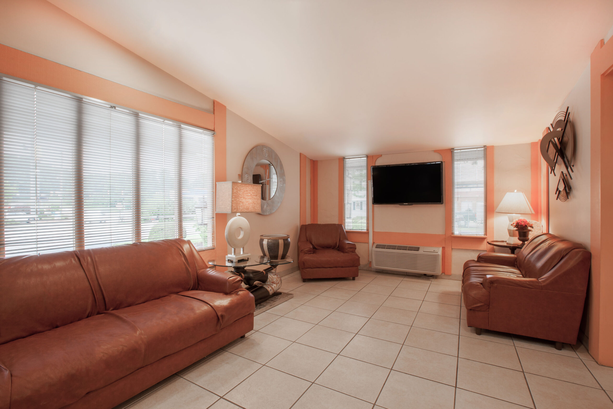 Hotel lobby area.