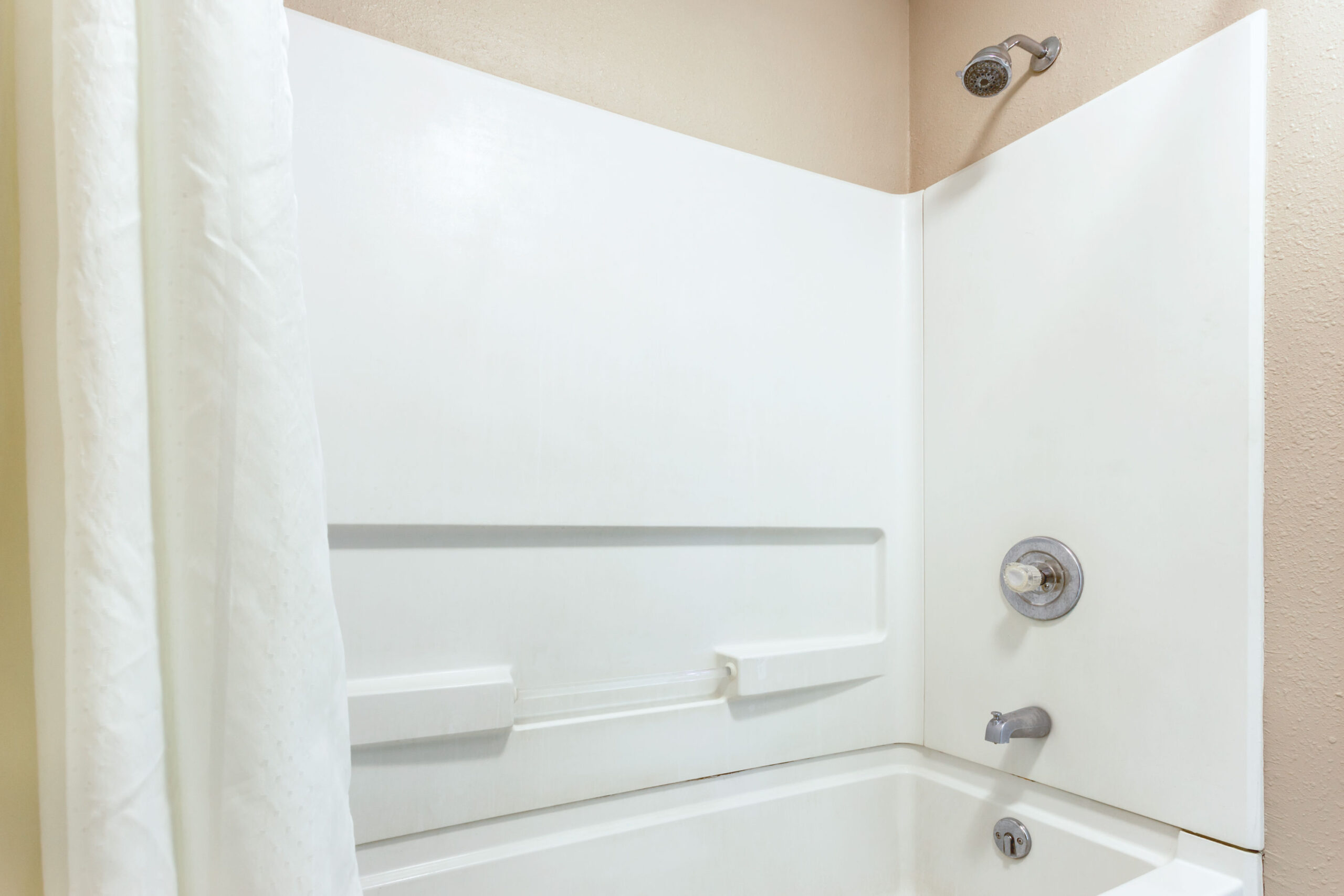 Hotel room bathroom.