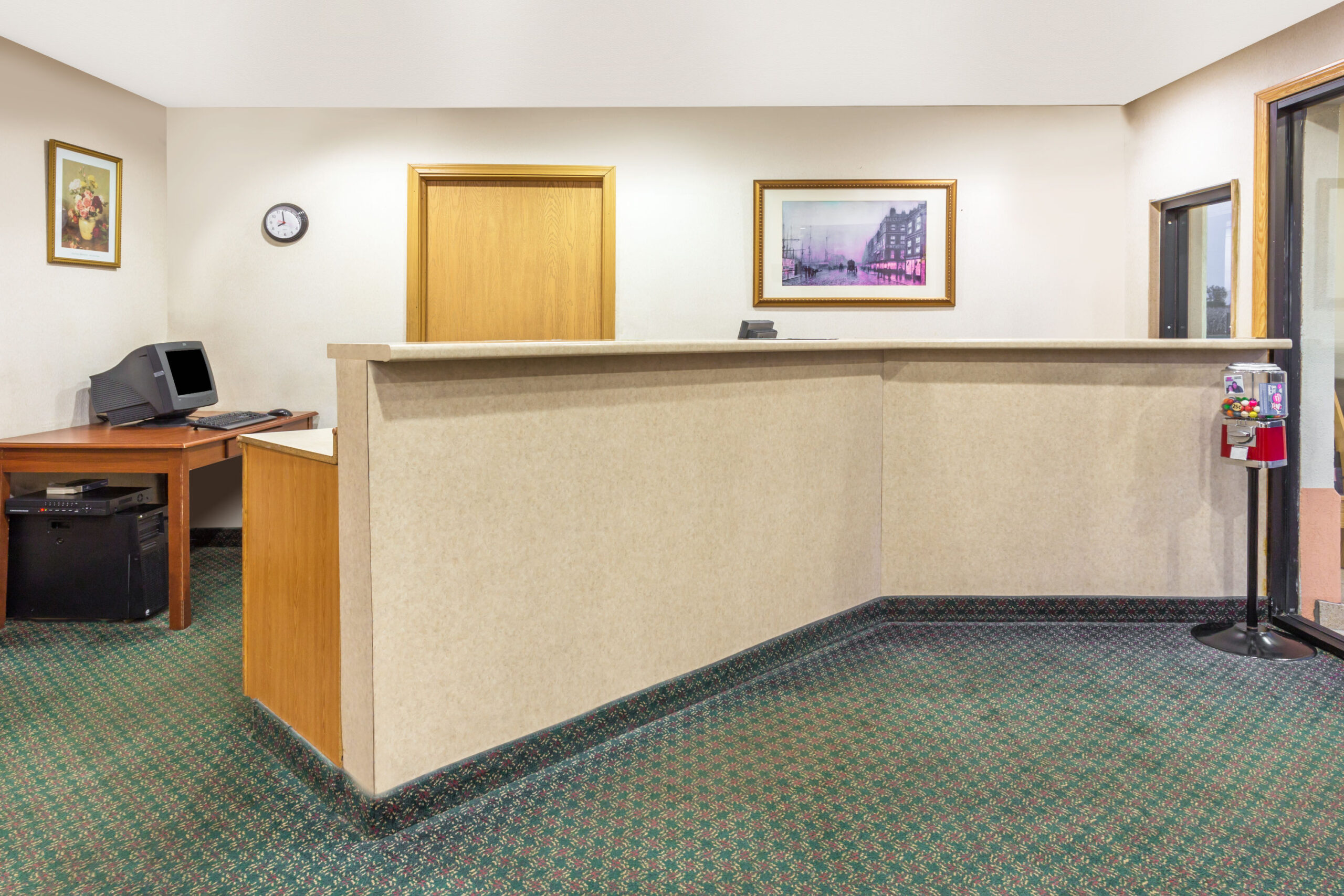 Hotel lobby area.