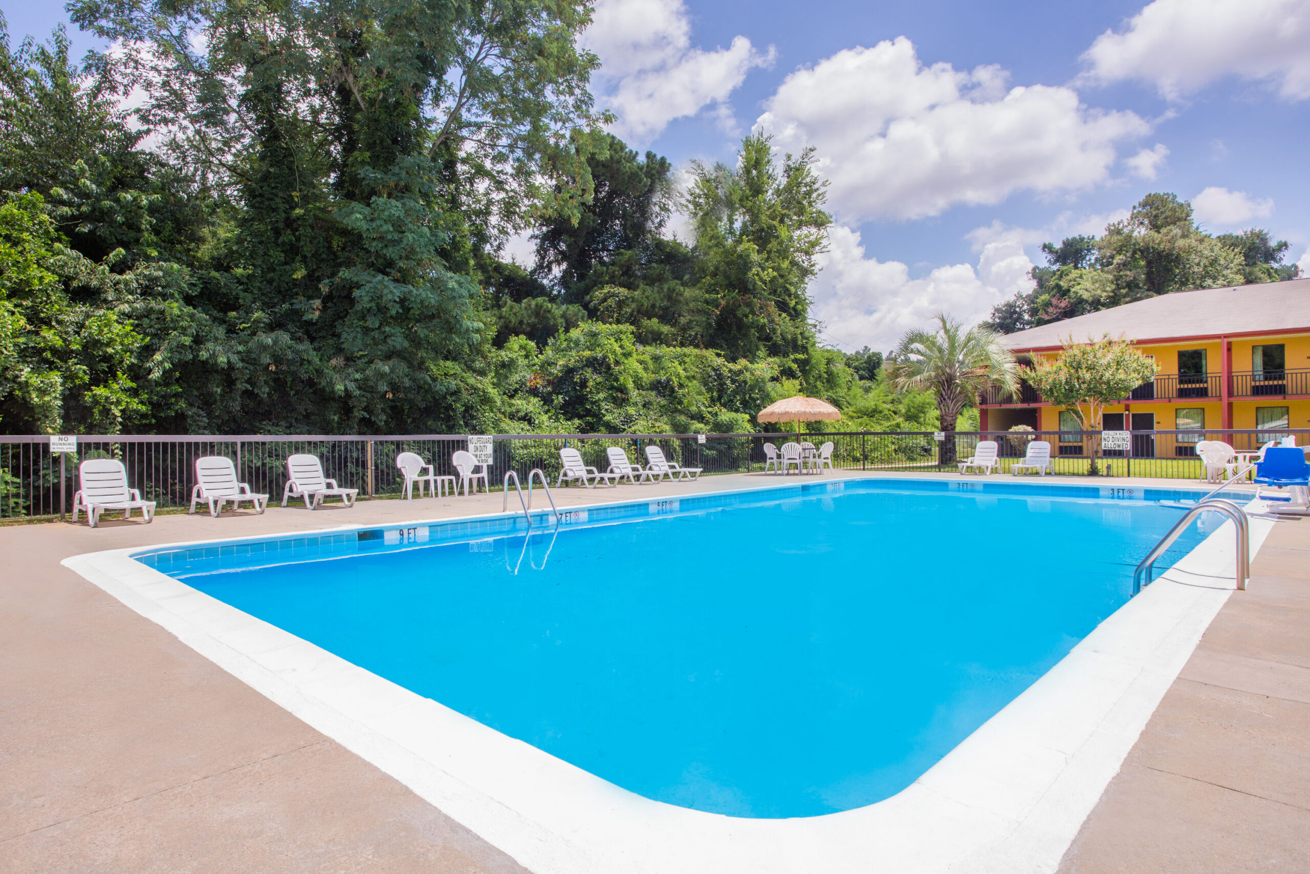 Hotel outdoor pool.