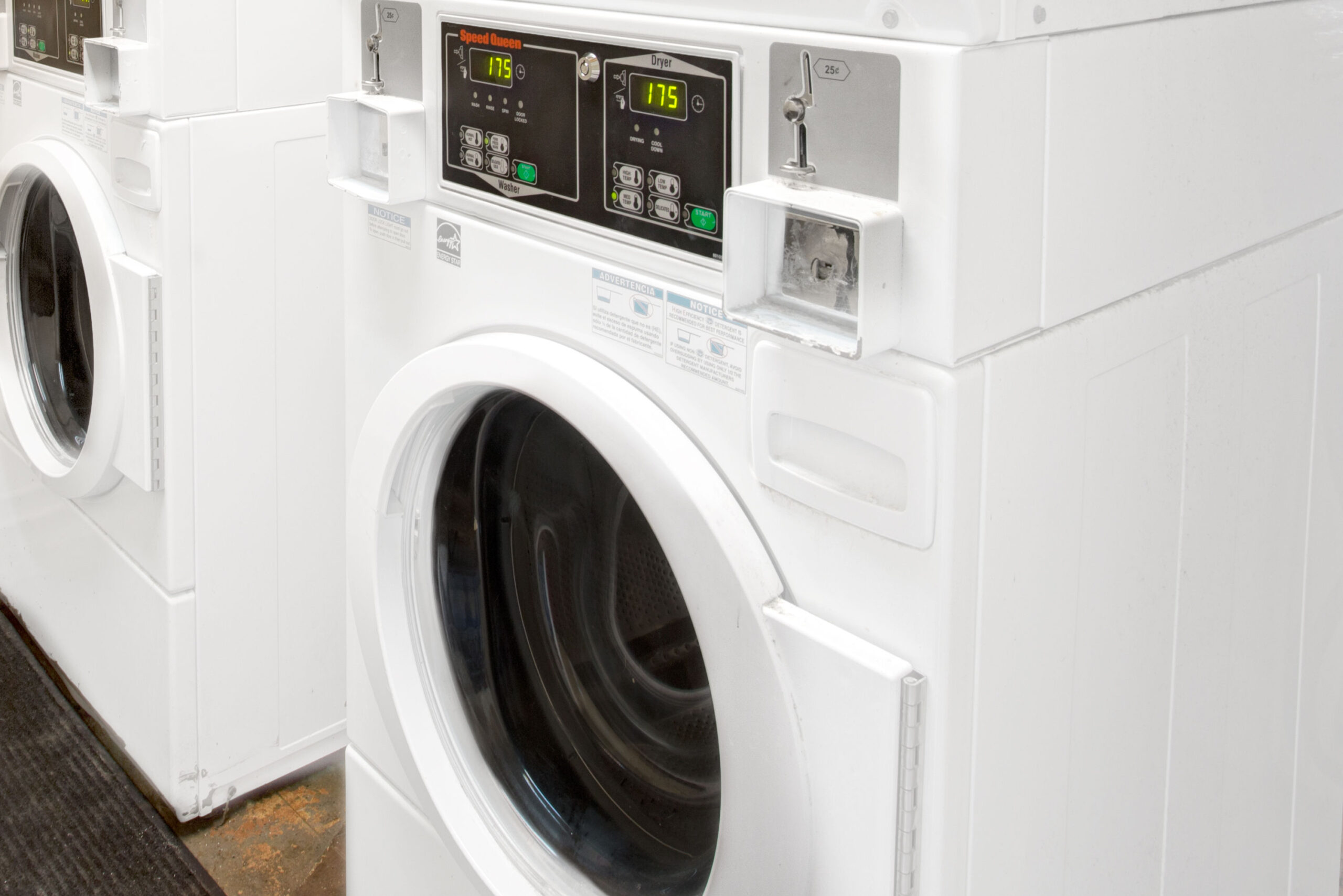 Hotel washing machine.