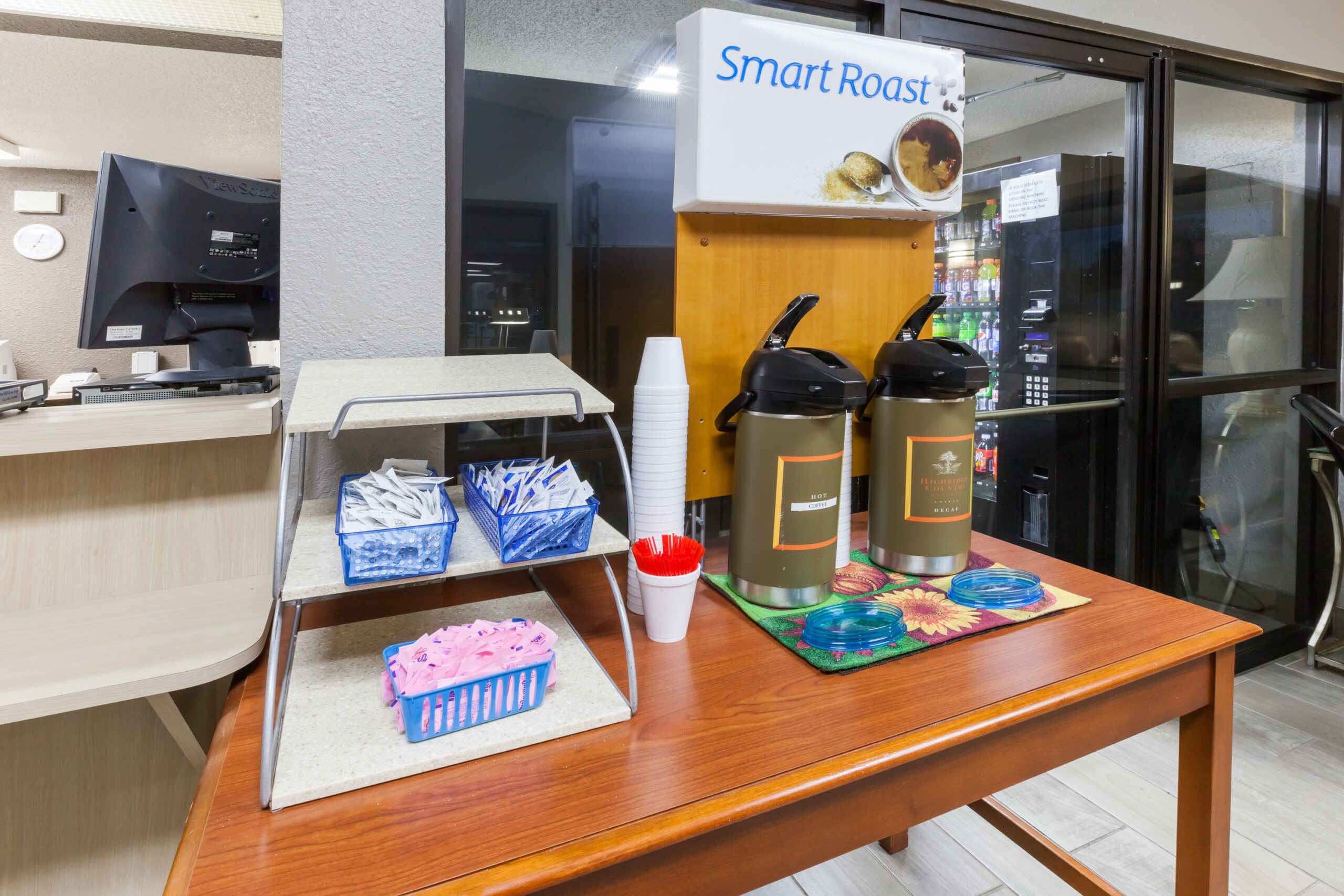 Hotel dining amenity area.