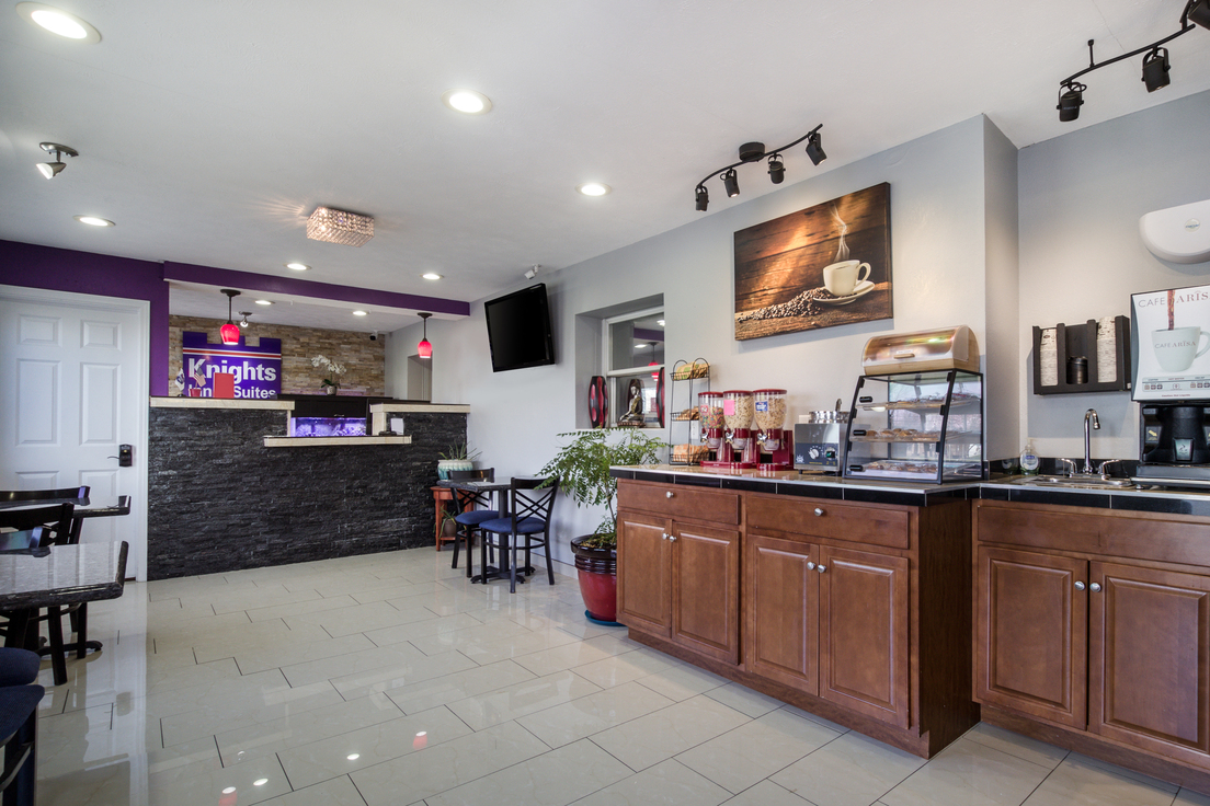 Hotel lobby area.