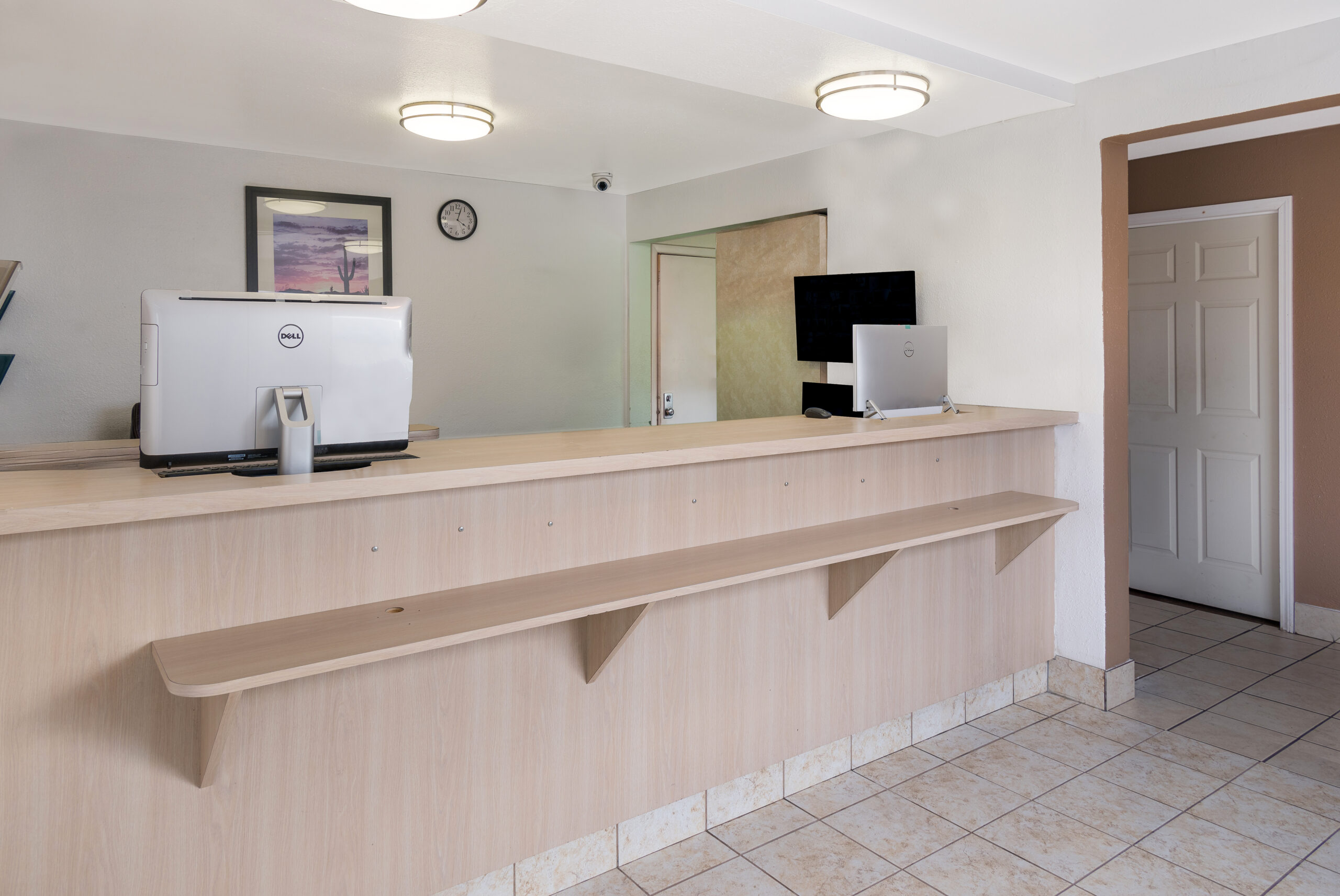 Hotel lobby area.